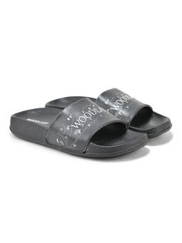 WOODLAND - Women Black Round Toe Sliders