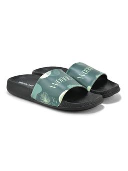 WOODLAND - Women Black Round Toe Sliders