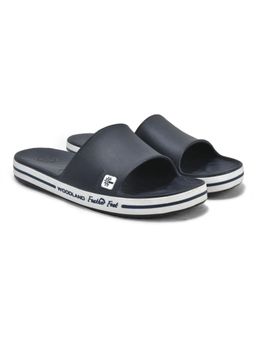 WOODLAND - Men Navy Blue Round Toe Sliders