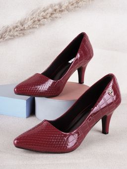 ELLE - Maroon Women Slip On Pumps