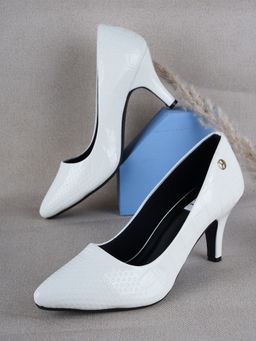 ELLE - White Women Slip On Pumps