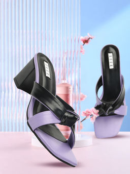 ELLE - Purple Women Slip On Sandals