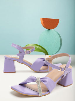 ELLE - Purple Women Buckle Sandals
