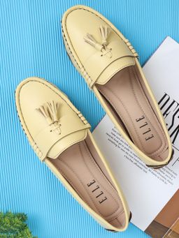 ELLE - Mustard Women Slip On Loafers