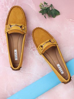 ELLE - Mustard Women Slip On Loafers