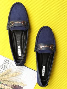 ELLE - Navy Blue Women Slip On Loafers