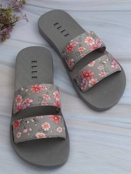 ELLE - Grey Women Slip On Sliders