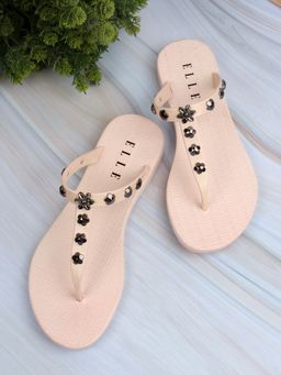 ELLE - Beige Women Slip On Flipflops