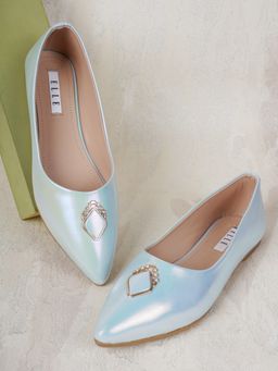 ELLE - Blue Women Slip On Ballerinas