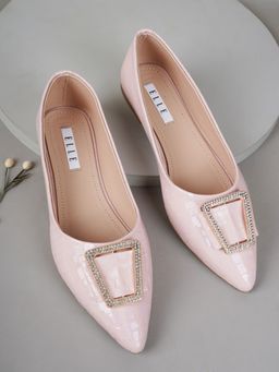 ELLE - Nude Women Slip On Ballerinas
