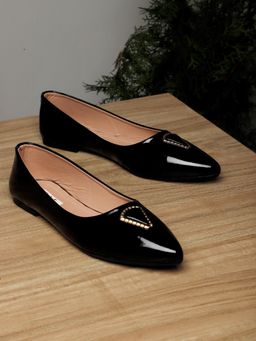 ELLE - Black Women Slip On Ballerinas