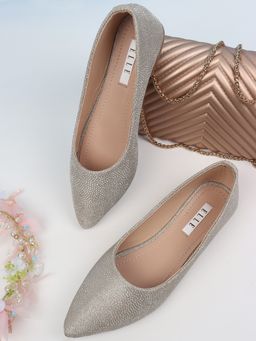 ELLE - Gold Women Slip On Ballerinas
