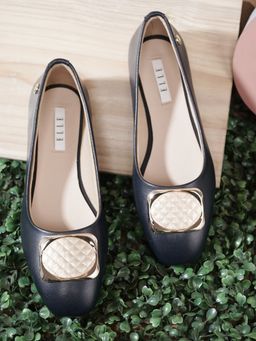ELLE - Navy Blue Women Slip On Ballerinas