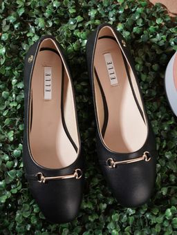 ELLE - Black Women Slip On Ballerinas