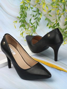 ELLE - Black Women Slip On Pumps