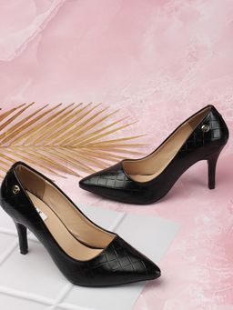 ELLE - Black Women Slip On Pumps