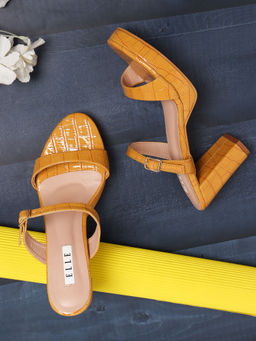 ELLE - Yellow Women Buckle Sandals