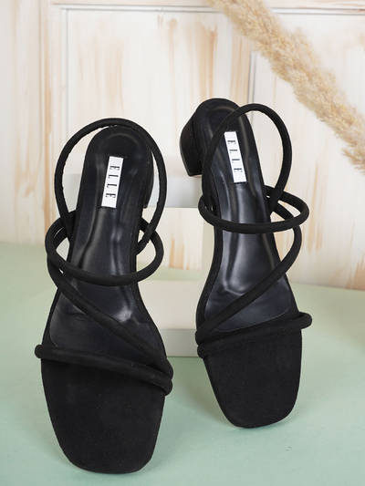 Black Women Slip On Sandals