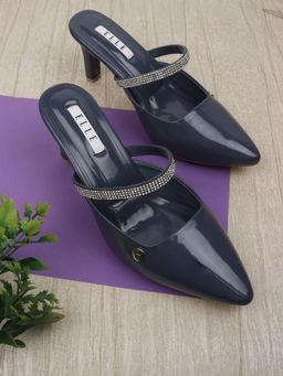 ELLE - Navy Blue Women Slip On Mules