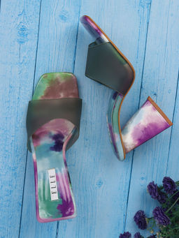 ELLE - Green Women Slip On Sandals