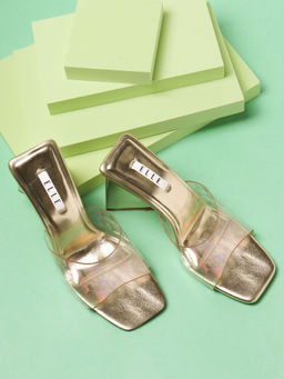 ELLE - Gold Women Slip On Sandals