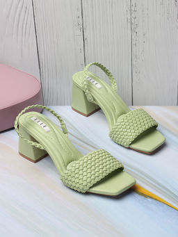 ELLE - Green Women Slip On Sandals