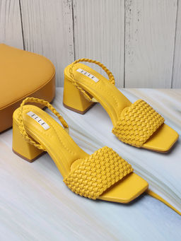 ELLE - Yellow Women Slip On Sandals