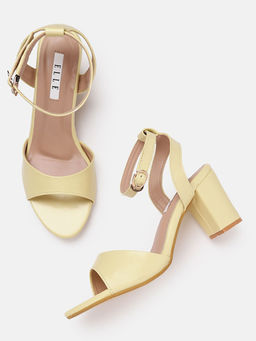 ELLE - Yellow Women Buckle Sandals