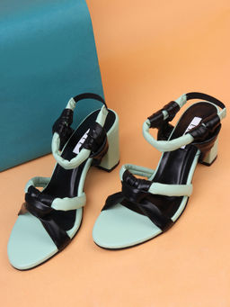 ELLE - Green Women Slip On Sandals