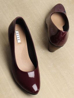 ELLE - Wine Women Slip On Pumps