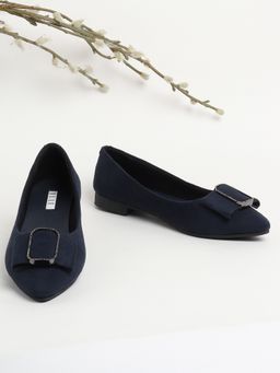 ELLE - Navy Blue Women Slip On Ballerinas