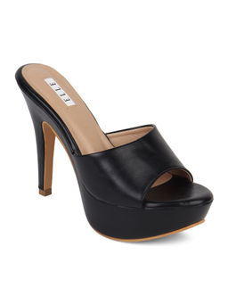ELLE - Black Women Slip On Sandals
