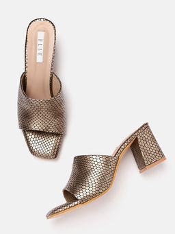 ELLE - Gold Women Slip On Sandals