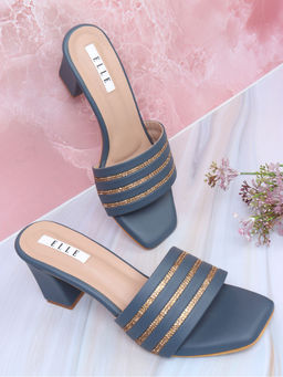 ELLE - Navy Blue Women Slip On Sandals