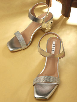 ELLE - Silver Women Slip On Sandals