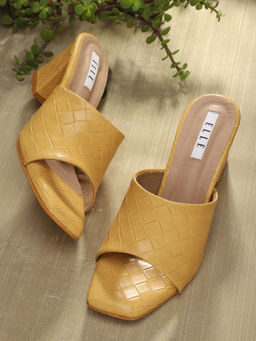 ELLE - Yellow Women Slip On Sandals