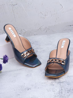 ELLE - Black Women Slip On Sandals