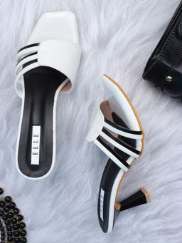 ELLE - White Women Slip On Sandals