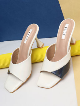 ELLE - White Women Slip On Sandals