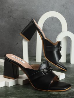 ELLE - Black Women Slip On Sandals