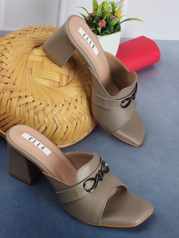 ELLE - Grey Women Slip On Sandals