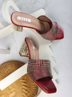 ELLE - Red Women Slip On Sandals