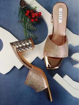 ELLE - Rose Gold Women Slip On Sandals