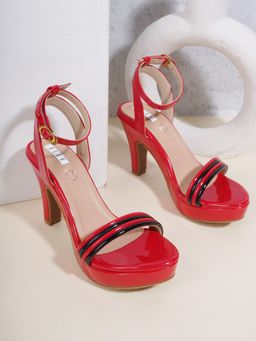 ELLE - Red Women Buckle Sandals