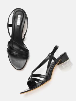 ELLE - Black Women Slip On Sandals