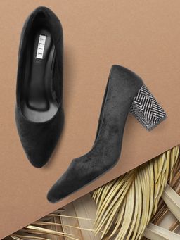 ELLE - Black Women Slip On Pumps