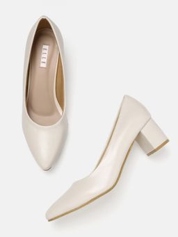 ELLE - Cream Women Slip On Pumps