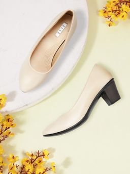 ELLE - Beige Women Slip On Pumps