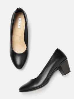 ELLE - Black Women Slip On Pumps