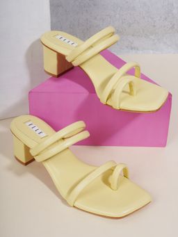 ELLE - Yellow Women Slip On Sandals